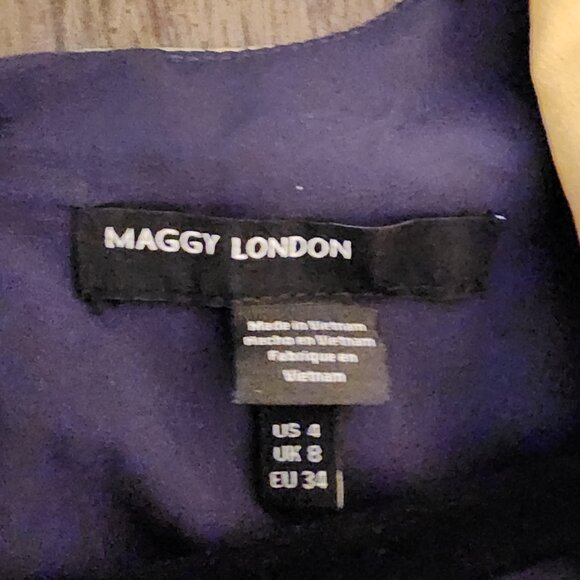 Maggy London Frankie Dress NWT Size 4 Small Snag on Sleeve - Picture 9 of 12